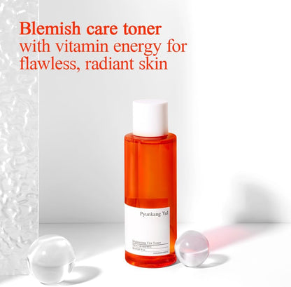 Pyunkang Yul PKY Radiance Vita Toner for Flawless and Radiant Skin, Blemish Care Toner with Vitamin C & Niacinamide, Zero Irritation, Korean Skincare (5.07 Fl. Oz, 150ml)