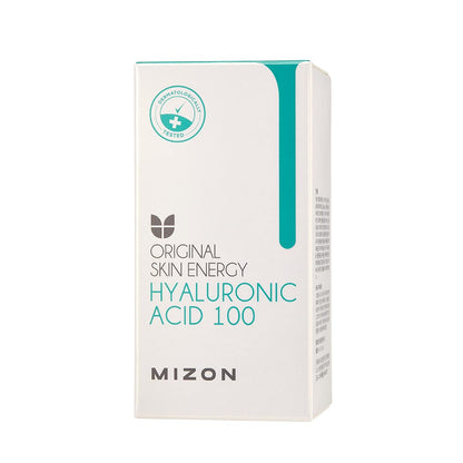 MIZON Hyaluronic Acid 100 Serum – Pure Hyaluronic Acid for Deep Hydration, Plumping & Skin Barrier Support – Lightweight K-Beauty Ampoule for Glass Skin Glow (1.01 fl. oz)