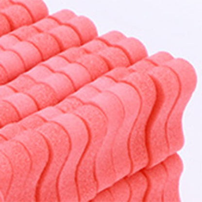 100PCS Sponge Toe Separator, Soft Toe Spreader Nail Art Finger Separator Divider Spacer Manicure Pedicure Tool for Nail Polish (Red)
