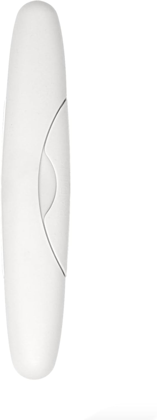 RADIUS Toothbrush Travel Case for Standard Brush, BPA-Free Recycled Plastic, Portable for Bathroom, School, Home, Camping - White (FITS ALL CONVENTIONAL TOOTHBRUSH SOURCE TOOTHBRUSH)