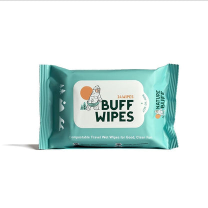 Multi-Use Wet Wipes for Babies & Adults - 99.7% Pure, Plastic-free, Biodegradable & Unscented Body Wipes - 24 Wipes Per Pack
