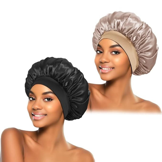 2pcs silk bonnet for sleeping,