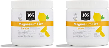 365 by Whole Foods Market, Magnesium Fizz Lemon, 8 Ounce (Pack of 2)