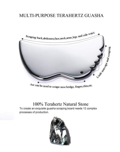 Terahertz Stone Gua Sha Scraping Tools Lymphatic Drainage Massager Facial Energy Beauty Myofascial Release Tool Linfatic Drainage