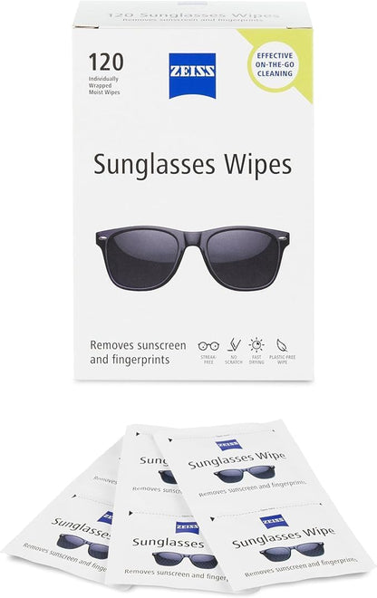ZEISS Pre Moistened Sunglasses Cleaning Wipes 120 Count