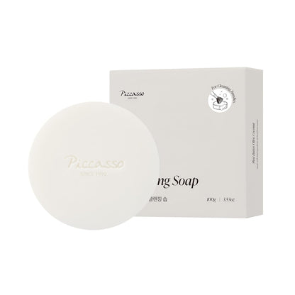 Piccasso Brush Cleaner – Makeup Brush Cleaner Cleanser Soap for Deep Cleaning, Gentle Brush Cleaner for Makeup Brushes, Professional Brush Cleaner Make Up Solid Cleanser