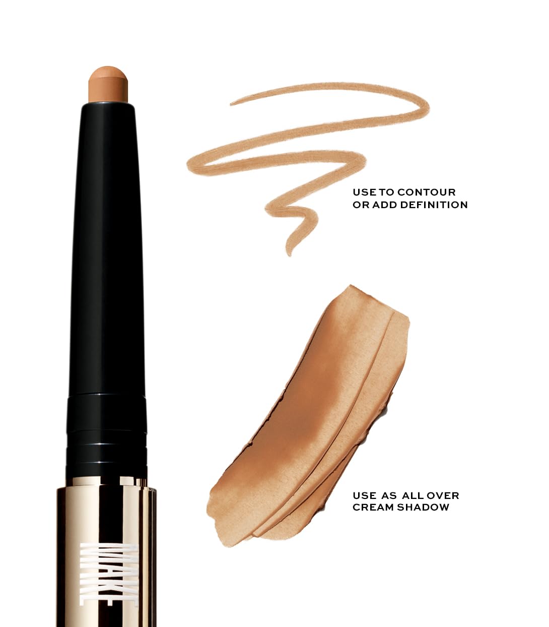 MAKE Beauty Eye Shaping Stylo - Cream Eyeshadow Stick. 4-in-1 Shape, Define, Contour, and Shade Eye Shadow for Versatile Makeup Looks. Long-Lasting Creamy Formula. Shade - Terrain