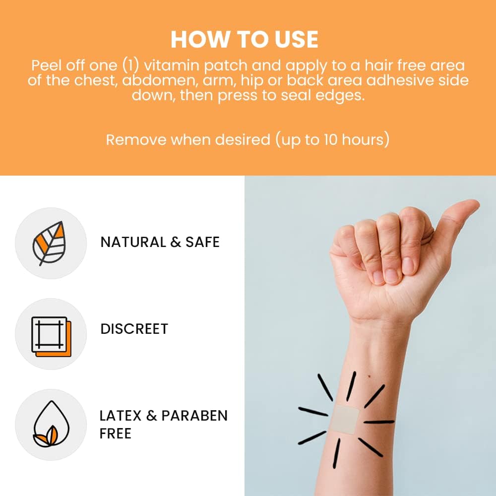 Veru Wellness Ashwagandha Patch - Stress Relief, Natural Mood Support, Stress, Energy, and Focus Support Patch (60 Count)