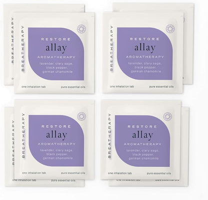 Aromatherapy Allay Patches - Pure Essential Oil Aroma Patch - Lavender and German Chamomile Essential Oils for Relaxation and Stress Relief - 8-Pack