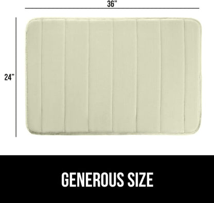 GORILLA GRIP Memory Foam Bath Mat, Soft Absorbent US Designed Bathroom Rug, Gripping Dots Machine Washable Bathmat, Cushioned Floor Mats, Shower Sink Rugs Room Décor Accessories, 36x24 Sage