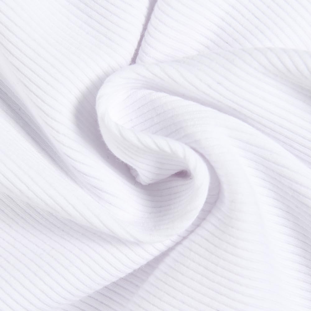 GEMBERA Womens Sleeveless Racerback High Neck Casual Basic Cotton Ribbed Fitted Tank Top