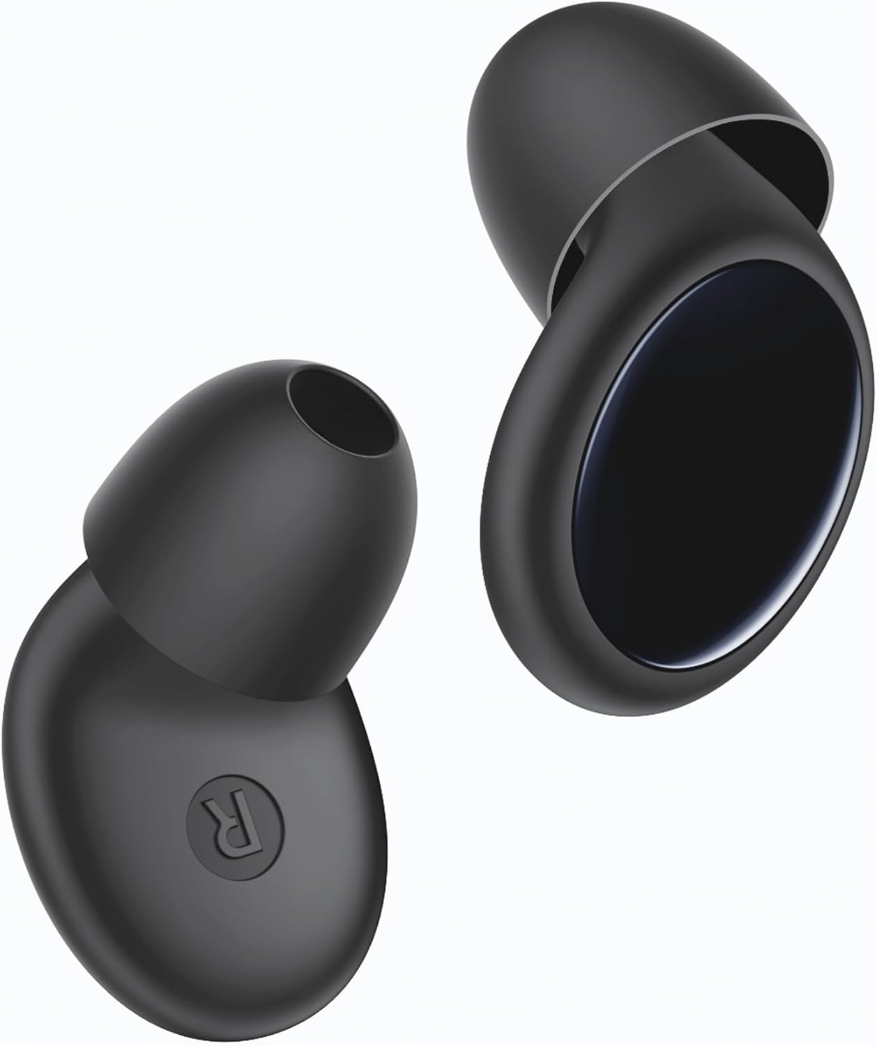 Ear Plugs for Sleeping 45dB Noise Cancelling Ear Plugs for Concerts & Noise Reduction, Earplugs for Sleep, Snoring Airplane Musician Calmer, Silicone Earplugs Reusable Concert Ear Plug +8Tip Oil Black