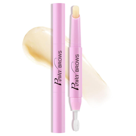 Boobeen Brow Wax Clear, Waterproof Eyebrow Wax Styling Pencil, Shaping with Slanted Tip Application, Long-Lasting Hold