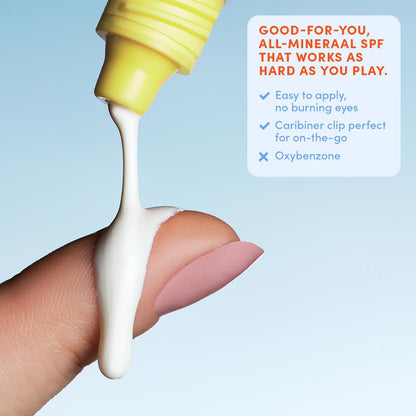 Evereden SPF50 Fluid Silk Mineral Kids Sunscreen: Clean Cooling Non-Nano UVA, UVB, & IR Protection for Sensitive Skin - Sheer, Lightweight, & Waterproof for Up to 40 Mins - Beach Day Toddler Sunscreen