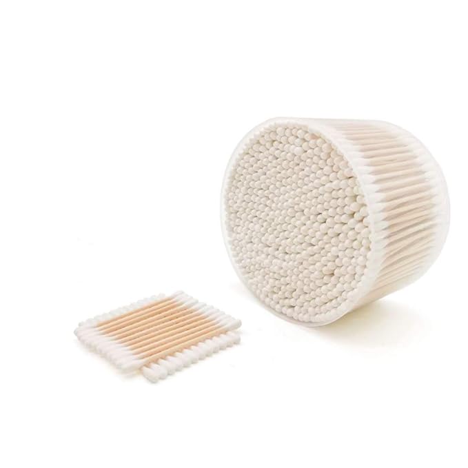 1500pcs natural bamboo cotton buds,organic