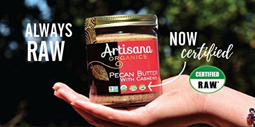 Artisana Organics Raw Pecan Butter with Cashews - No Sugar Added, Just Two Ingredients - Vegan, Paleo and Keto Snack, 1.06oz Pouches (10 Pack)