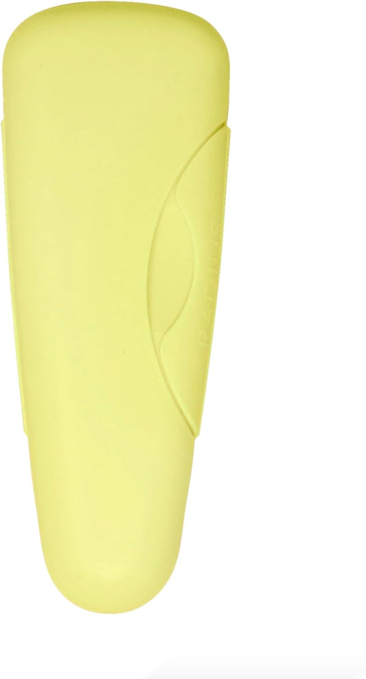 RADIUS Razor Travel Case, BPA-Free Recycled Plastic, Portable for Bathroom, School, Home, Camping - Lemon
