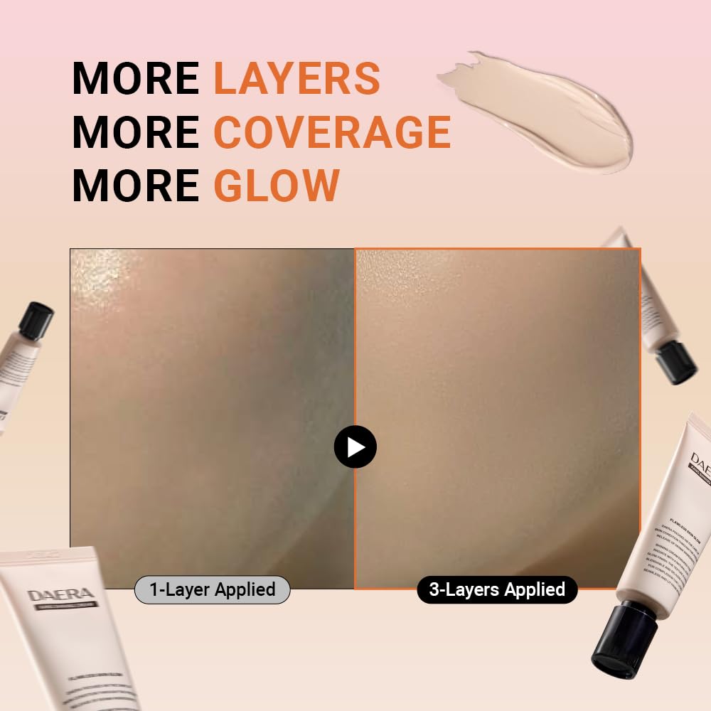DAERA Kang Shining Korean BB Tinted Moisturizer Cream (1 Color,Neutral), Self Adjusting BB Cream,1.35 fl oz, Glowing Skin Natural Makeup, Buildable Coverage, Lightweight