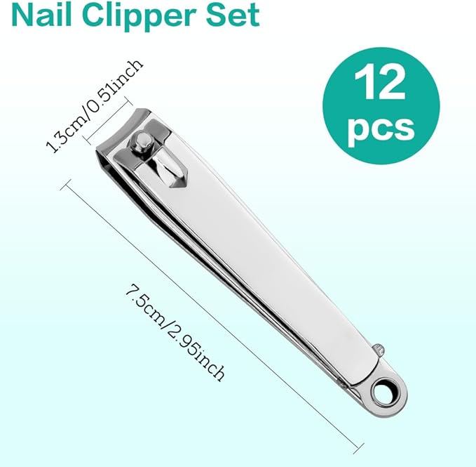 Nail clippers, 12pcs toenail fingernail