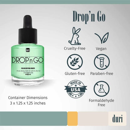 duri Rejuvacote 1 Nail Growth System and duri Drop'n Go Polish Drying Drops Combo