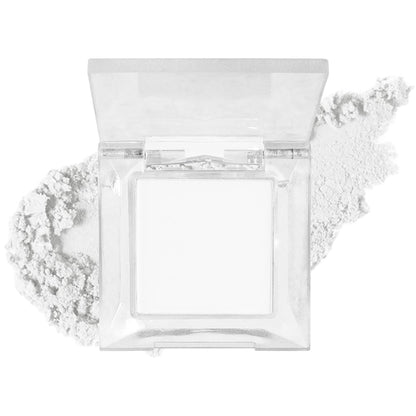 Single Nude White Matte Eyeshadow,Intense Monochrome Eye Shadow,Apply Makeup Easily,Matte Pressed Powder Single Eyeshadow,24 Hour Eye Makeup Longwear Waterproof