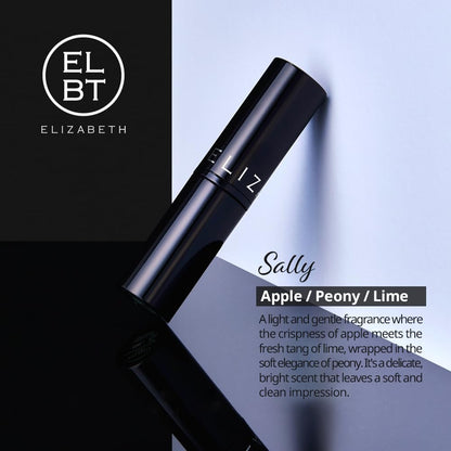 ELBT Solid Perfume Stick ㅣ Long Lasting Vegan Balm Fragrance for Women & Men ㅣ Portable Alcohol-Free Scent ㅣ Sally - Apple, Peony & Lime