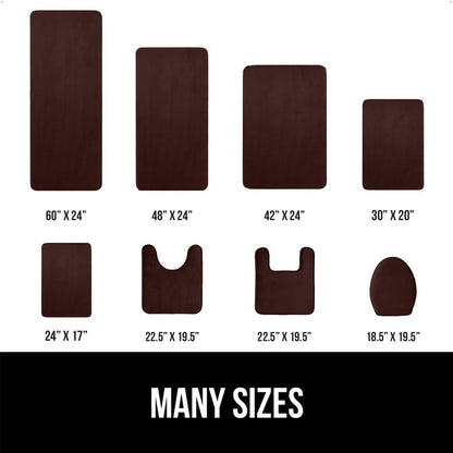 GORILLA GRIP Memory Foam Bath Mat, Soft Absorbent Velvet Bathroom Mats, Durable Dots on Underside, Machine Washable Bathmat, Carpet Rug Room Decor for Shower Tub Floor RV, 36x24 Rugs, Brown