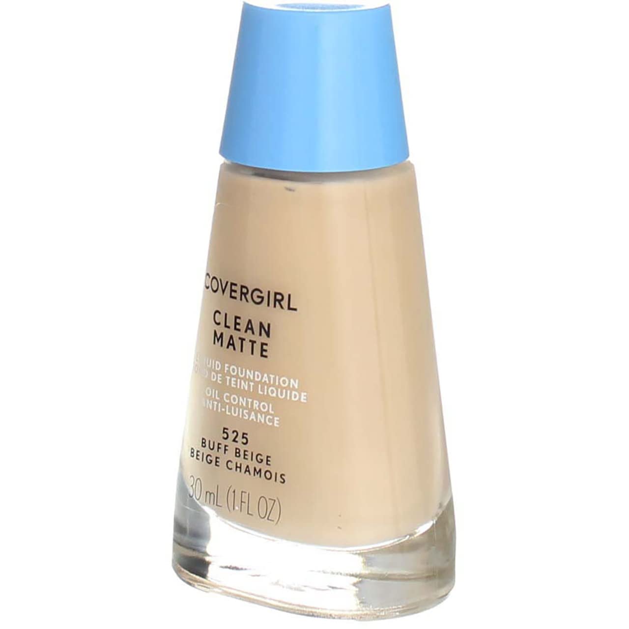 CoverGirl Clean Oil Control Liquid Makeup, Buff Beige 525 1 fl oz (30 ml)