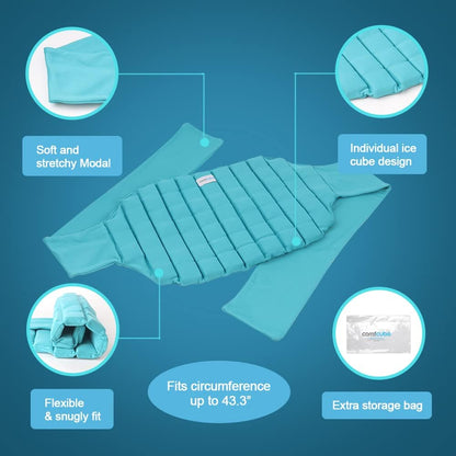 Ice Pack for Back Pain Relief, 2 Hours Long Lasting Cold Pack for Lower Back, Cold Therapy Flexible Ice Pack Wrap for Lumbar Pain, Sciatica, Coccyx, Swelling, Surgery