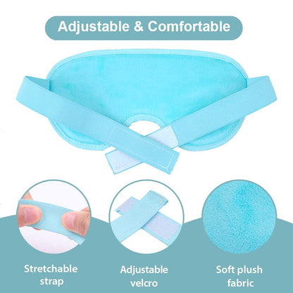 NEWGO Cooling Eye Mask Eye Ice Pack Cold Eye Mask for Puffy Eyes, Post Eye Surgery, Tired Eyes, Reusable Gel Eye Mask for Dark Circles, Migraines, Stress Relief, Itchy Eyes - Blue