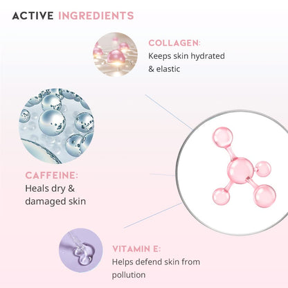 Caffeine Eye Cream Serum For Dark Circles and Puffiness, Eye Bag Treatment for Men & Women, Caffeine, Collagen, Vitamin E, Korean EVE Vegan Facial Serum Under Eye 30g