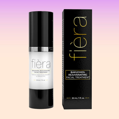 Fièra Bakuchiol Rejuvenating Facial Treatment - Retinol-Alternative for Mature Skin - Corrects and Delays Visible Signs of Aging - With Potent Antioxidants - 1 FL. OZ.