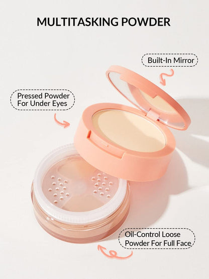 SHEGLAM Insta-Ready Face Powder Loose Under Eye Setting Powder - Toasted Almond