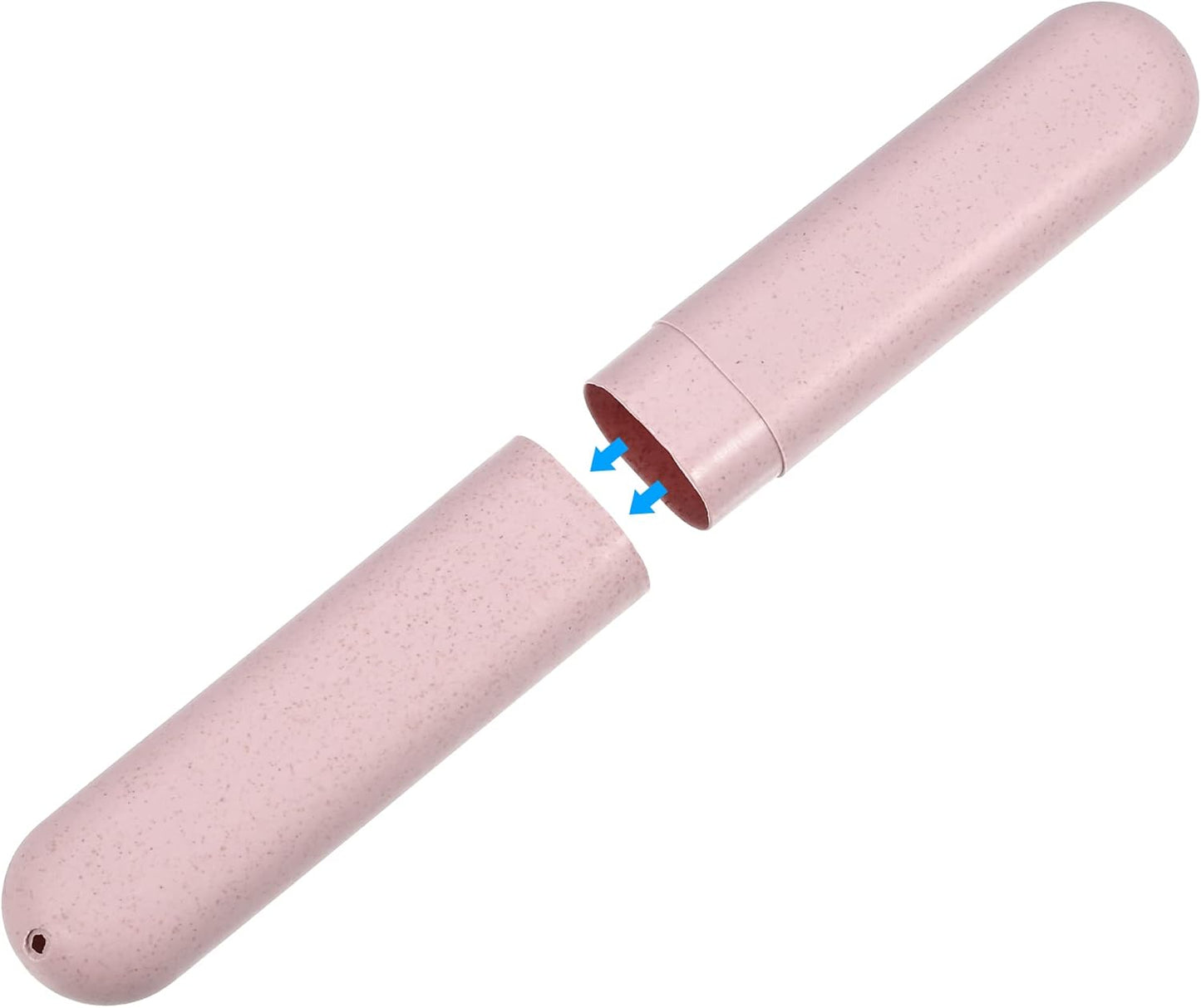 VOCOSTE 2pcs, Traveling Toothbrush Holders Case, PP Toothbrush Case for Travel Business, Pink, 8.07''x1.22''x0.83''