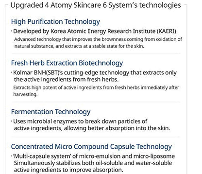 ATOMY Absolute CellActive Skincare Set 6 type