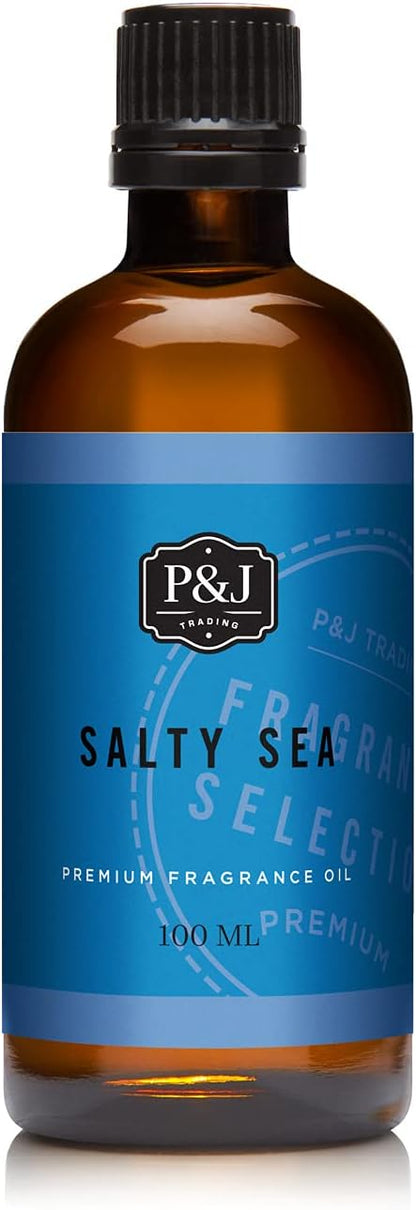 P&J Trading - Salty Sea Scented Oil 100ml - Fragrance Oil for Candle Making, Soap Making, Diffuser Oil
