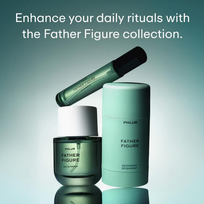 PHLUR Father Figure Eau de Parfum - Travel Size Perfume Fragrance - Green Fresh Fig Perfume with Iris, Jasmine, Patchouli, Sandalwood & Vanilla (9.5mL)