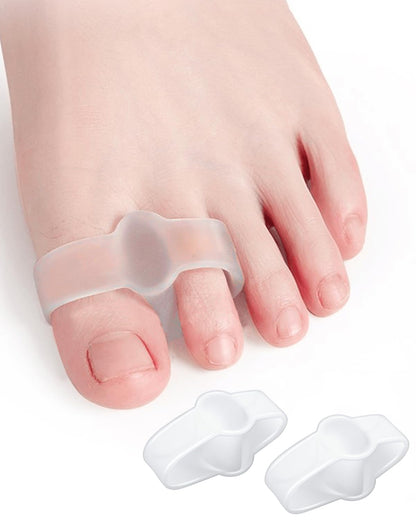 10 Pack Bunion Toe Corrector, Gel Toe Separators Big Toe Spacers with 2 Loops for Women Big toe, Bunion Pain Relief, Overlapping Toe, Hammer Toe (Clear)