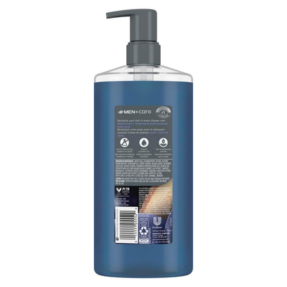 DOVE MEN + CARE Blackcurrant + Cedarwood Plant-Based Moisturizing Body Wash for Men, 26oz