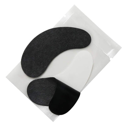 100 Pairs Set Under Eye Pads Disposable Eye Gel Patches for Eyelash Extensions Tool Kit, Black Film