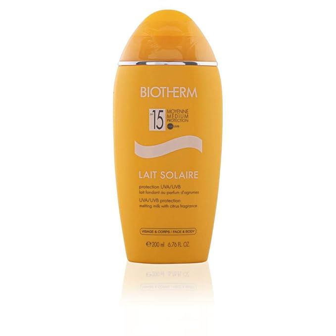 Biotherm Lait Solaire Hydratant Anti-Drying Melting Milk, SPF 15, Face and Body, 1 Count