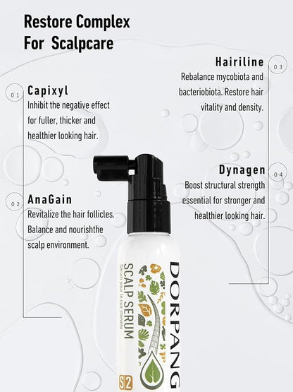 Scalp Serum for Hair Loss – Reduces Hair Shedding and Improves Scalp Health, Helps with Topical Signs of Thinning, Vegan Formula without Side-Effects, Non-Greasy