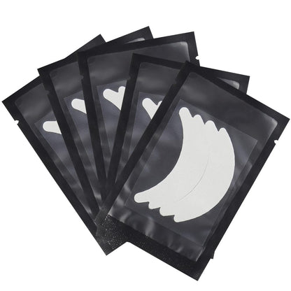 50 Pair Butterfly Under Eye Gel Pads Hydrogel Eye Patches For Eyelash Extension, Lint Free Under Hydrogel Eye Mask Pads Lash Extension Supplies (Black)