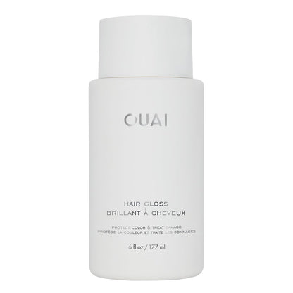 OUAI Hair Gloss - In-Shower Shiny Hair Treatment & Glaze with Frizz Control - Heat Protectant Infused with Hyaluronic Acid, Rice Water & Panthenol - Paraben, Phthalate & Sulfate Free (6 Oz)