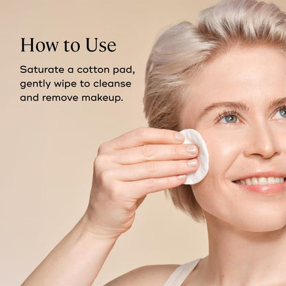 EVER Beauty Water Micellar Cleaning Water & Eye Makeup Remover – Rose Water, Lactic Acid & Pro/Prebiotics Cleanser for Sensitive Skin, Removes Waterproof Makeup, Tones & Hydrates - 5.9 fl oz