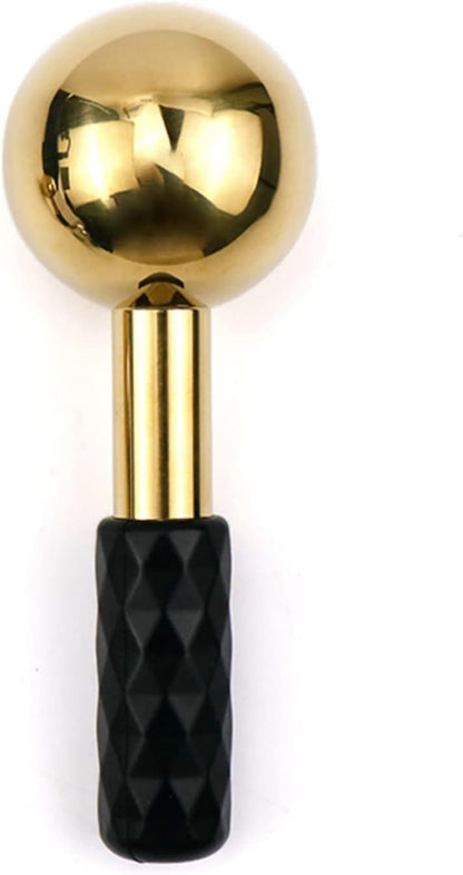 Globes for Facials, Cooling Roller for Face, Cryo Sticks Massager for Face Neck & Eyes, Cold Roller Skin Care for face Puffiness, Dark Circles, Wrinkles, Collagen Production (Gold)