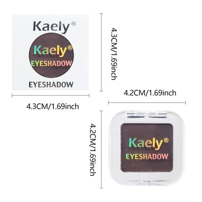 Kaely Smokey Plum Single Eyeshadow Makeup, Purple Neutral Powder Matte Eye Shadow for Older Women, Monochrome Eye Shadow Palette Pigmented Waterproof, sombras para ojos, Lightweight Blendable, 15