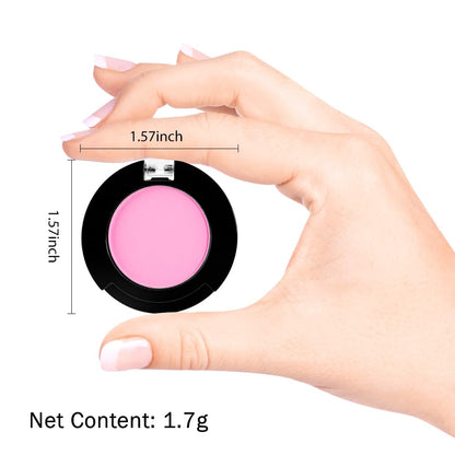 Monochrome Pressed Matte Eyeshadow Palette, Matte Pink Pressed Eyeshadow Waterproof Neutral Powder For Old Women, Mini Eyeshadow, Sombras Para Ojos, Talc, Paraben & Cruelty Free
