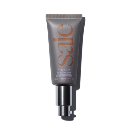 Saie Slip Tint SPF 35 Tinted Moisturizer - Light Coverage Moisturizer + Broad Spectrum Zinc Oxide Sunscreen with Hydrating Hyaluronic Acid - Shade Eight (1.35 oz)