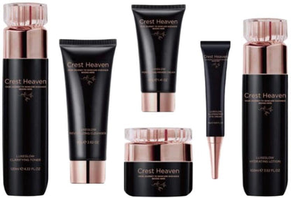 Women 6-Piece Facial Kit for Radiant Skin Care, Facial Care, Face Moisturizing and Anti-aging Skin Care luxeGlow